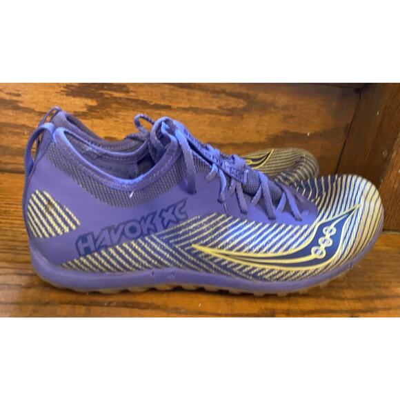 Saucony Women's Havok XC2 Flat Track and Field shoes sneakers 8 Spikes Purple - Picture 1 of 7